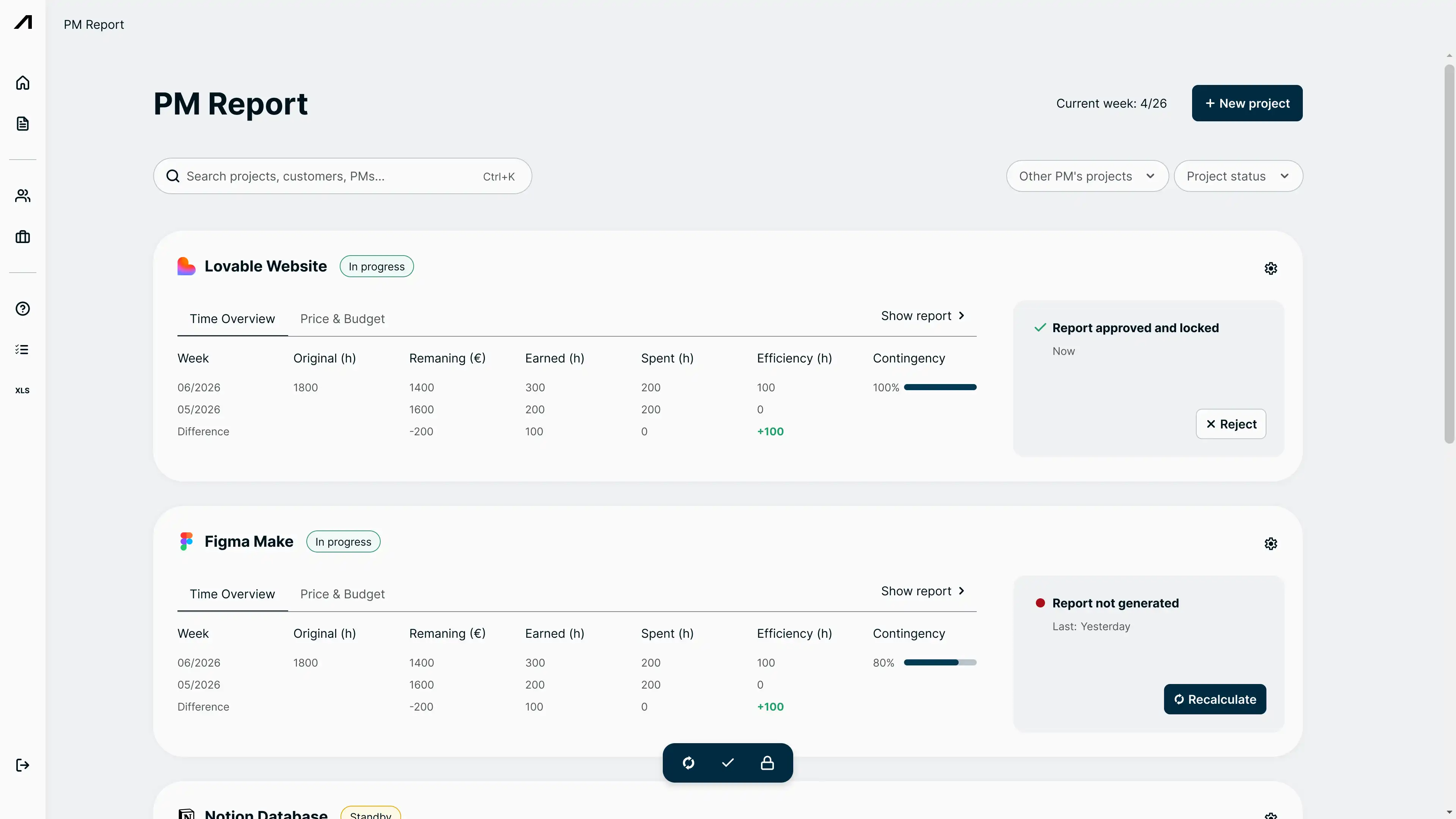 PM Report new homepage