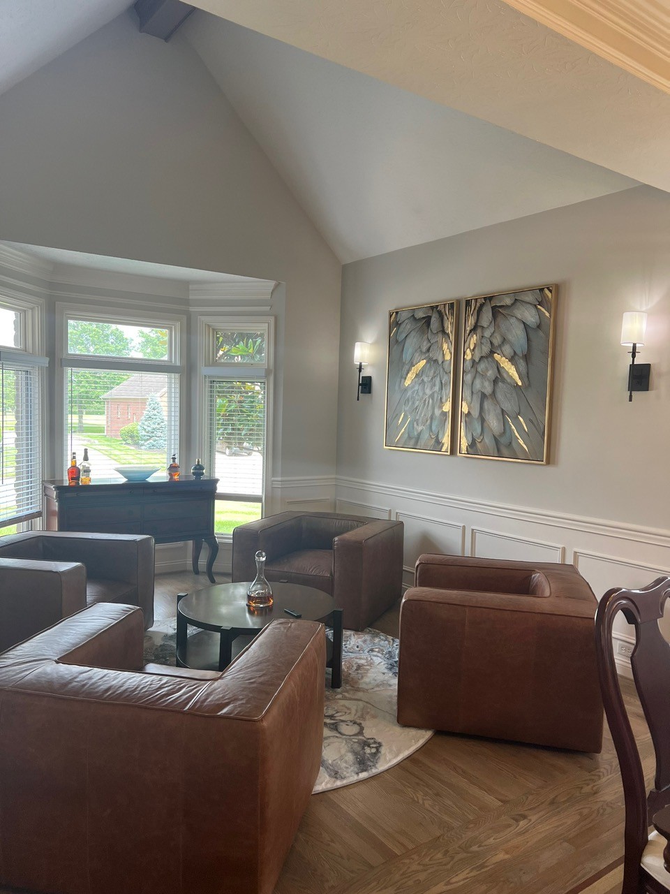 living room with comfy furniture