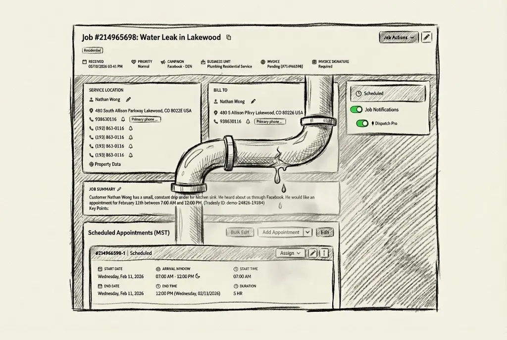 5 ServiceTitan Features That Break With Weak Call Handling | Blog Image Thumbnail | Tradesly AI Insights