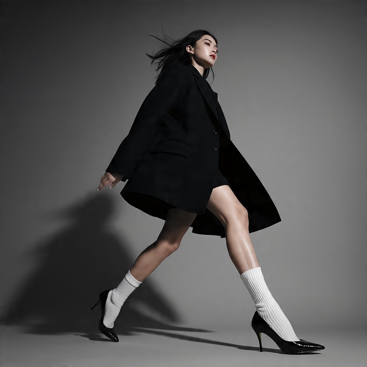 Woman in stylish pose