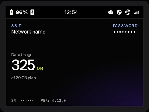 Klōk Privacy Hub home screen