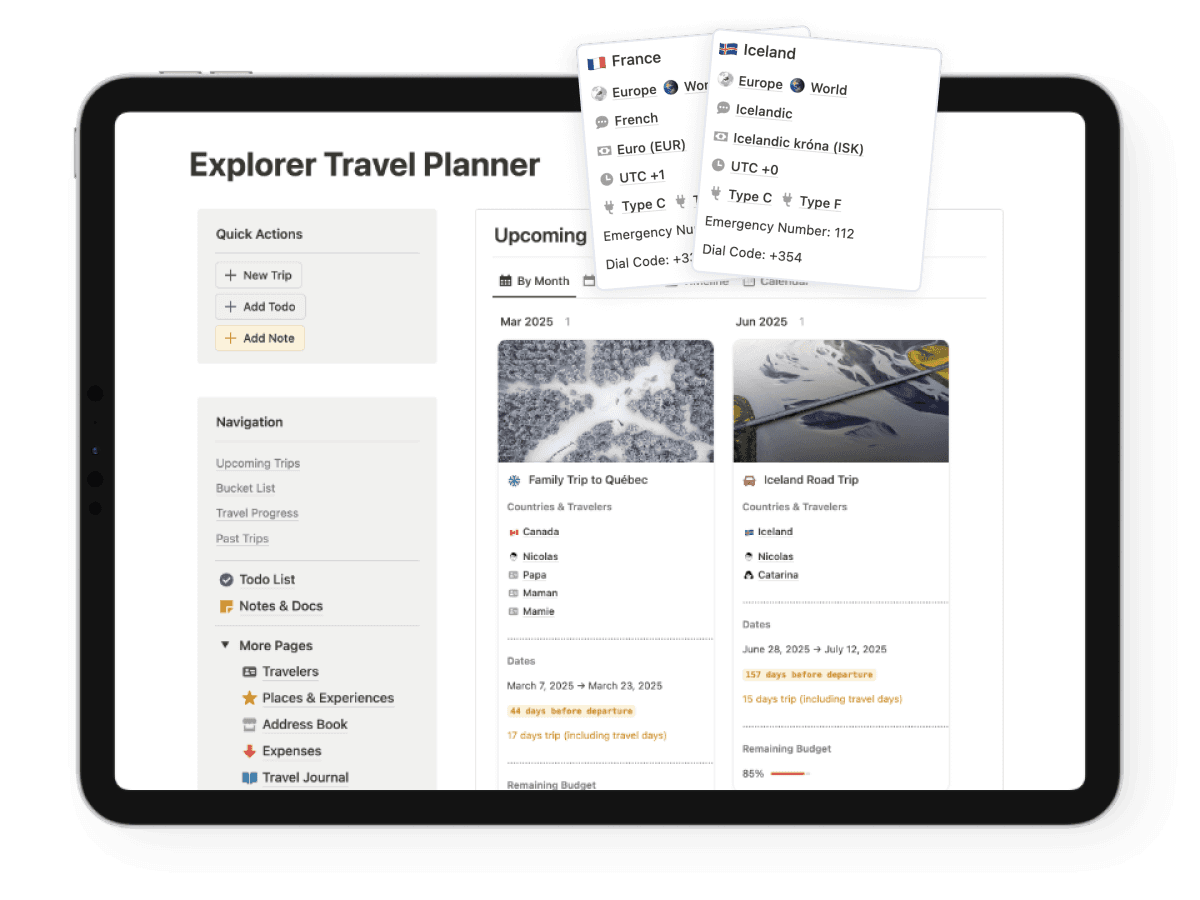 Notion template Shared Expenses Tracker