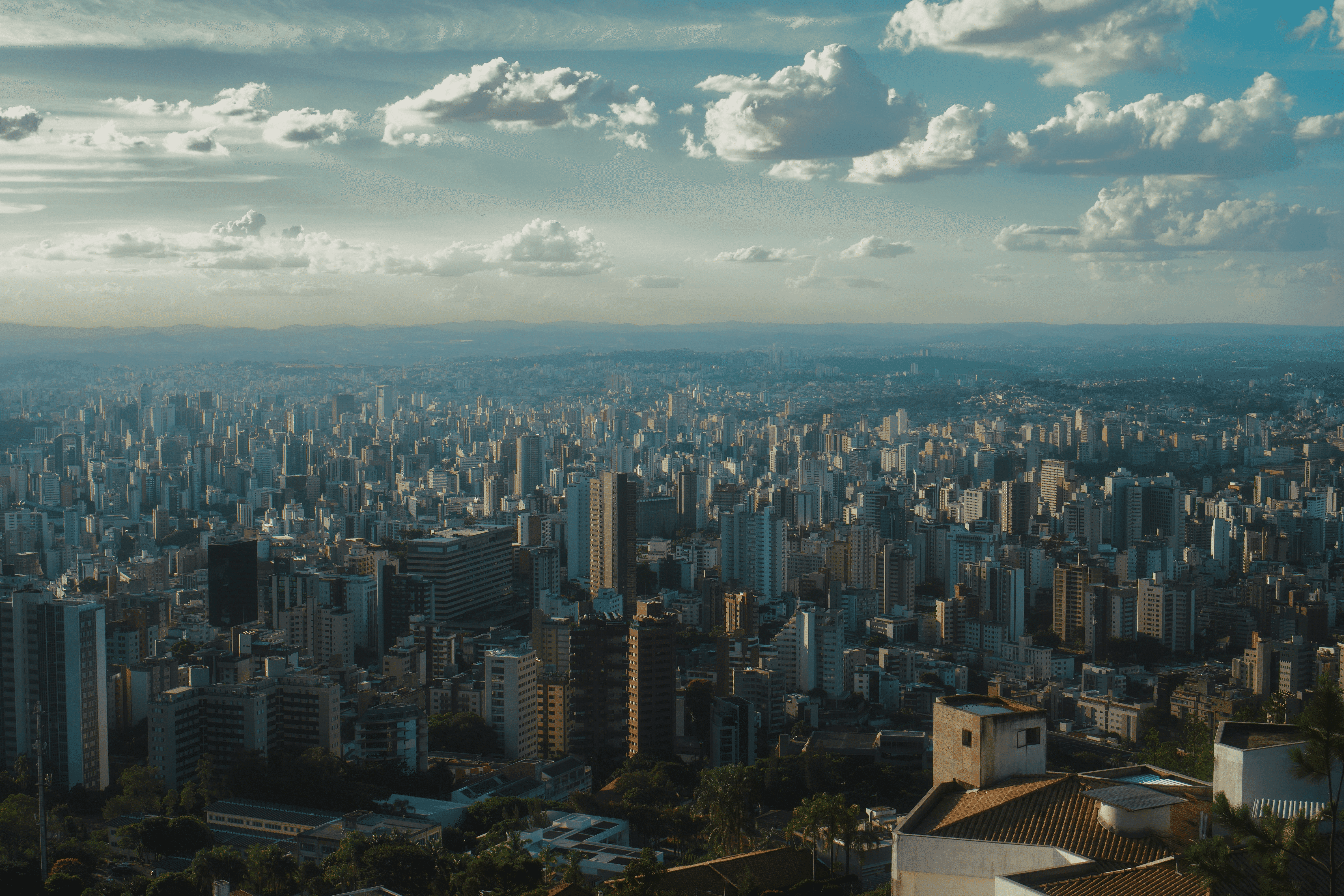 Aerial view of Belo Horizonte, Brazil; Brazil is situated in MERCOSUR, making it an ideal country for work or lifestyle relocation.