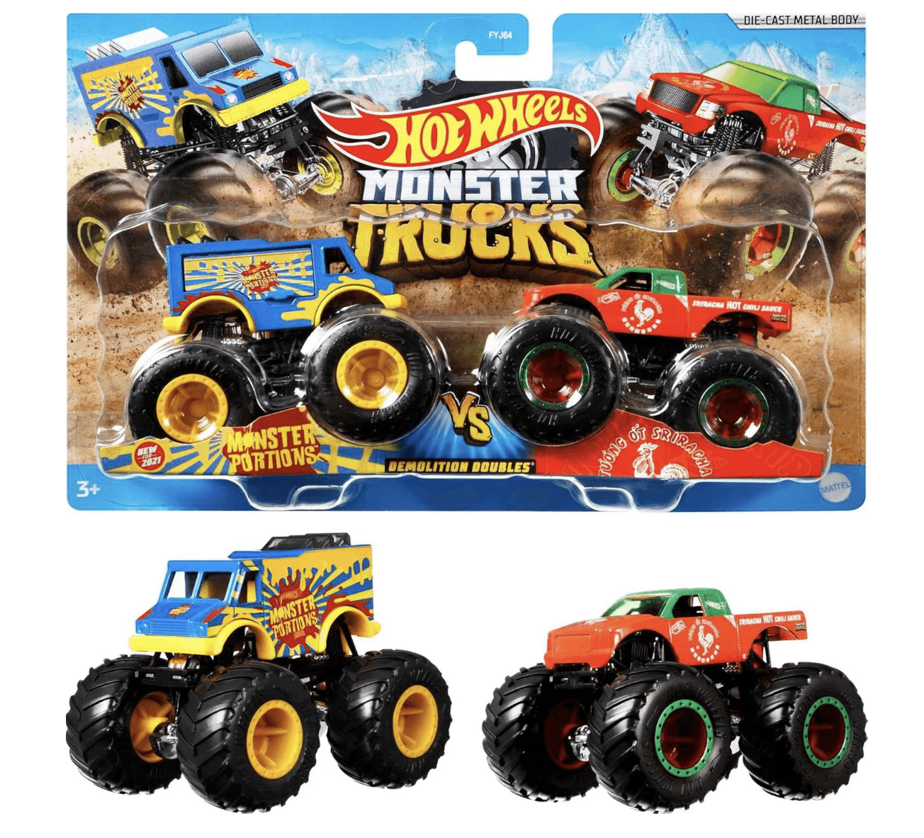 Hot Wheels Monster Trucks Demolition Doubles