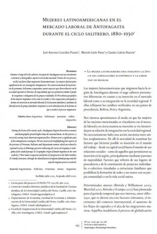 Mujeres latinoamericanas en el mercado laboral de Antofagasta durante el ciclo salitrero, 1880-1930