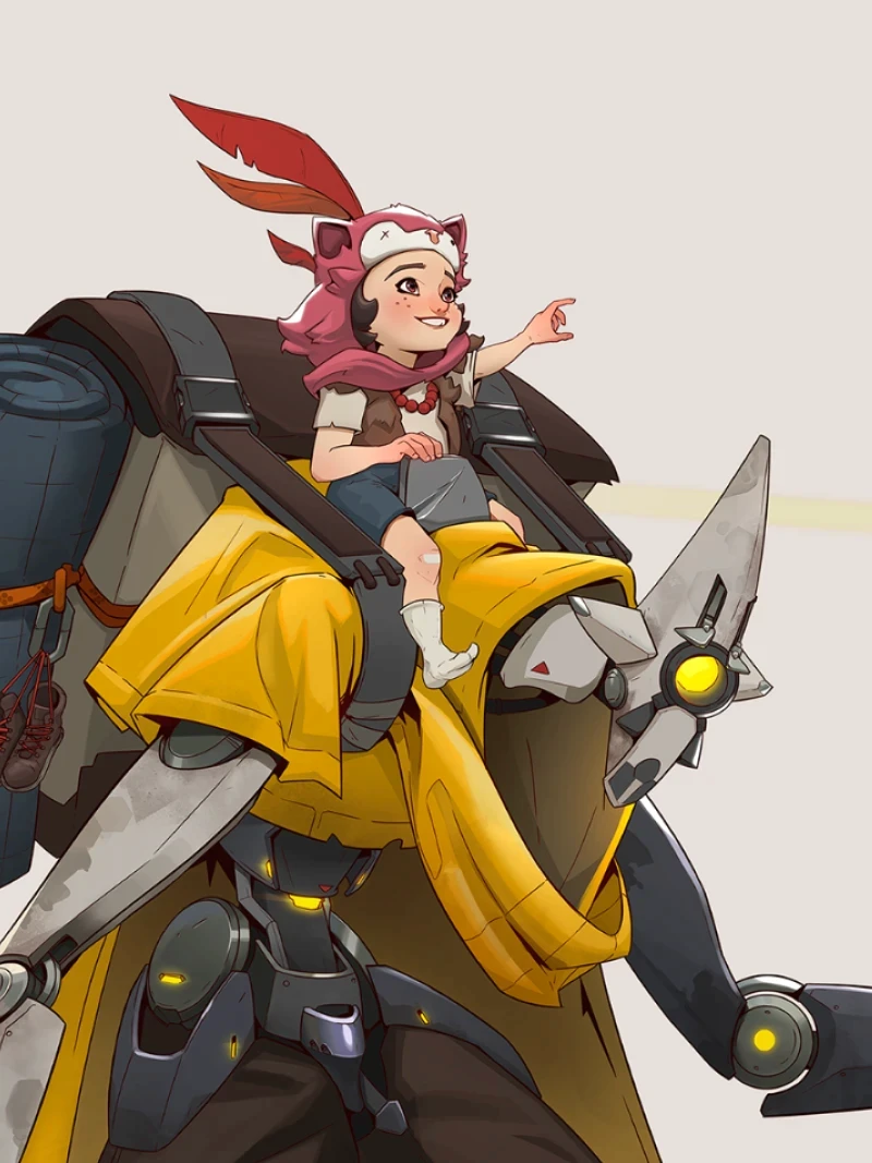 Characters Atlas and Evie – concept art by Kuba Fidler