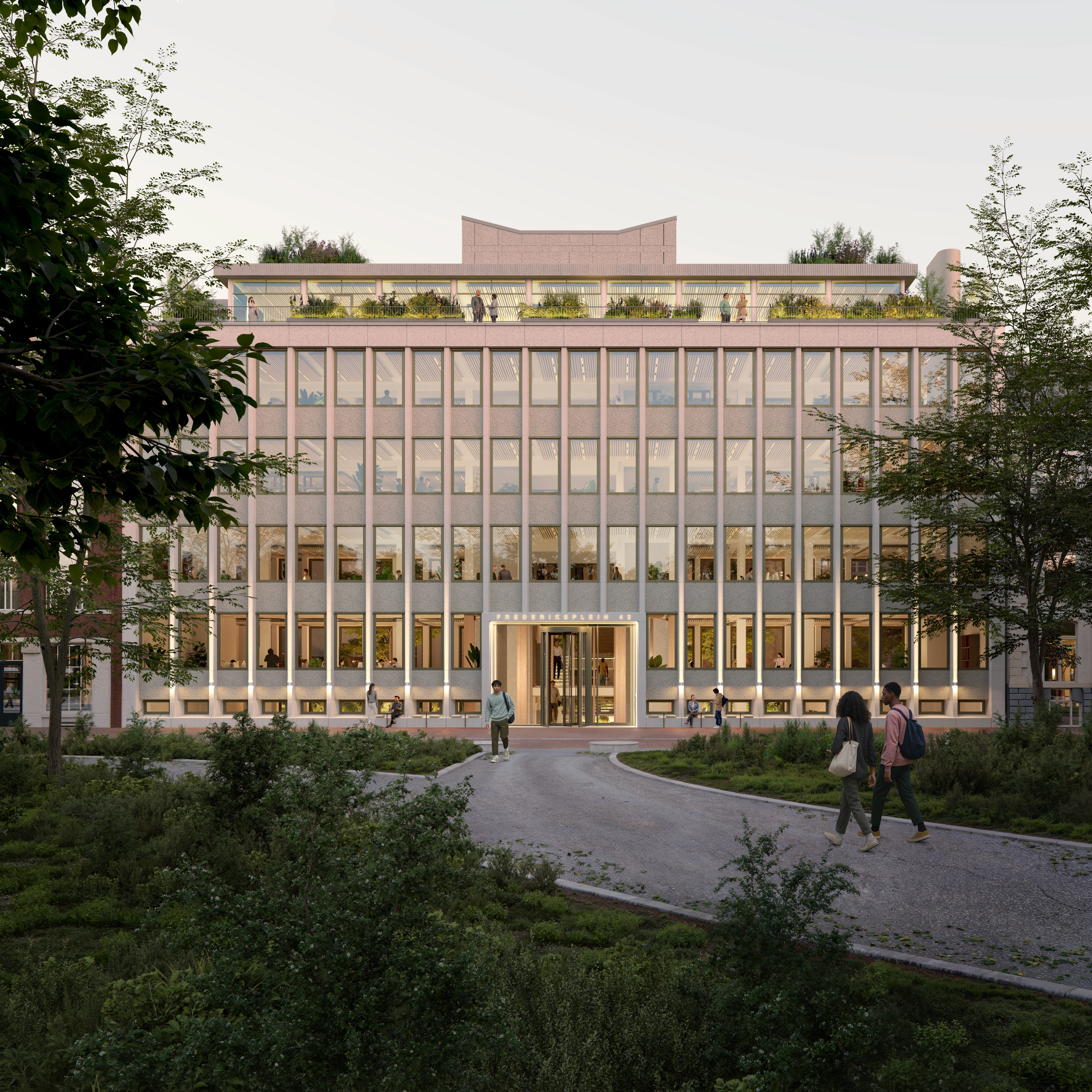Frederiksplein 42 by uptown in collaboration with Indigo Invest, TANK, Prime Reality Partners, DILS and VAN DIJK & TEN CATE, AMS IX, ZZDP Architects, Techniplan Advisors and Cerius Project Management