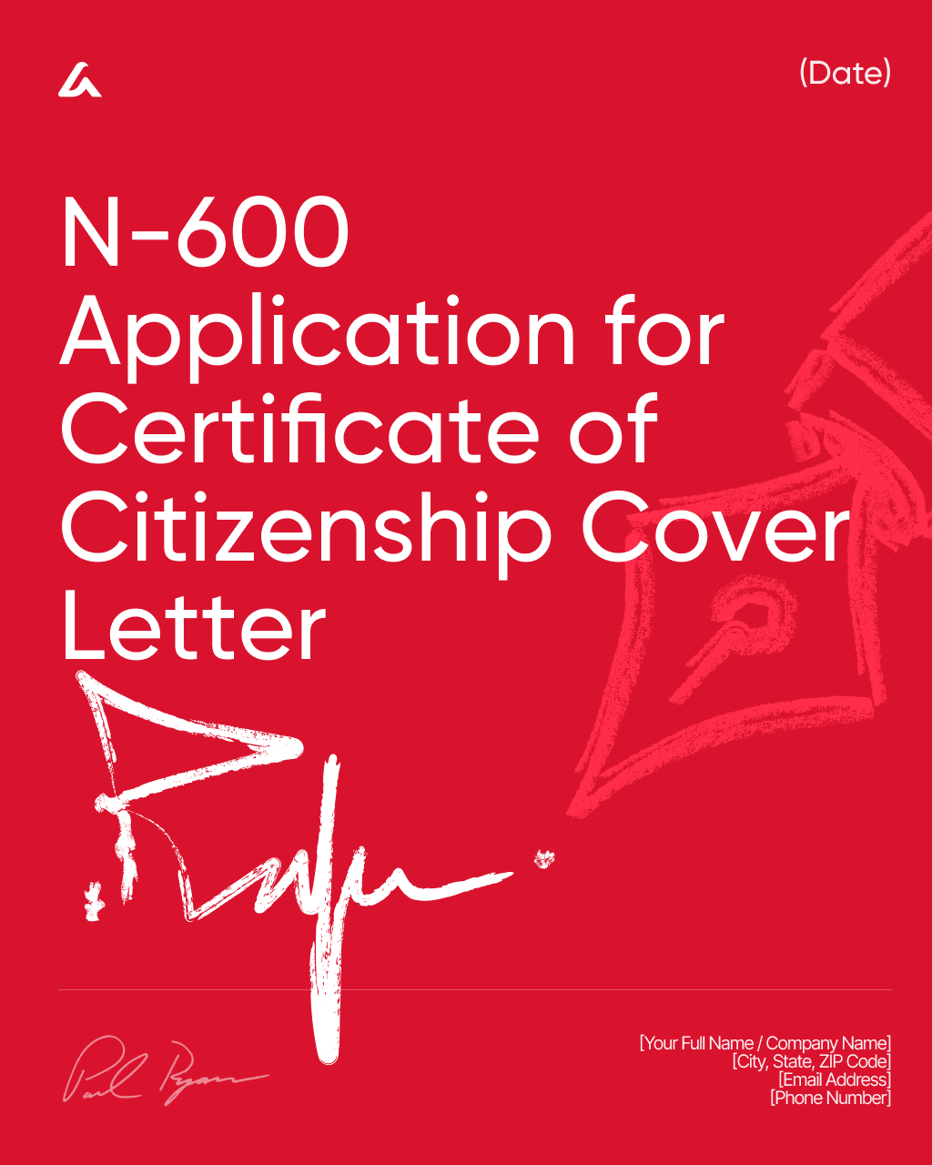 N-600 Application for Certificate of Citizenship Cover Letter