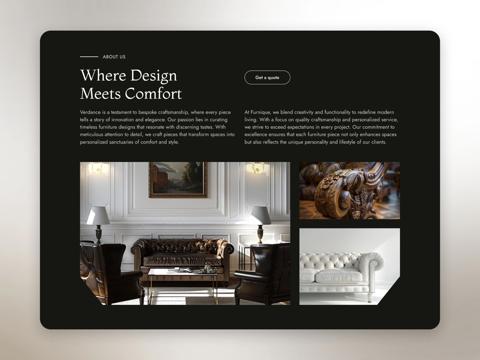 Waveform contact page "Let's Get In Touch" with inquiry form on dark background