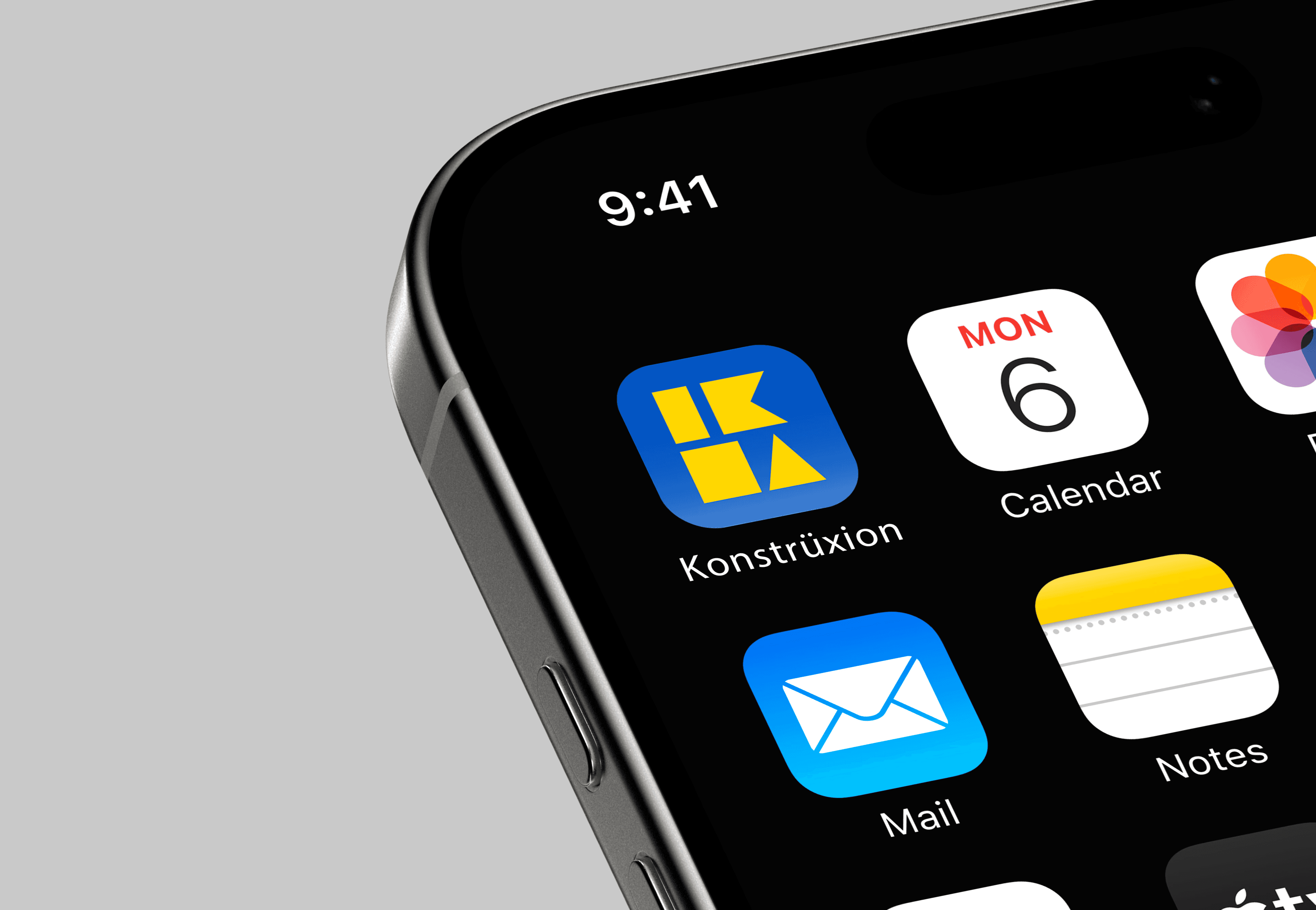 Icône d’application iOS sur écran d'accueil iPhone du logo IKEA Konstrüxion