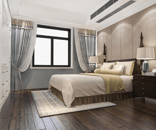Modern interior design bedroom