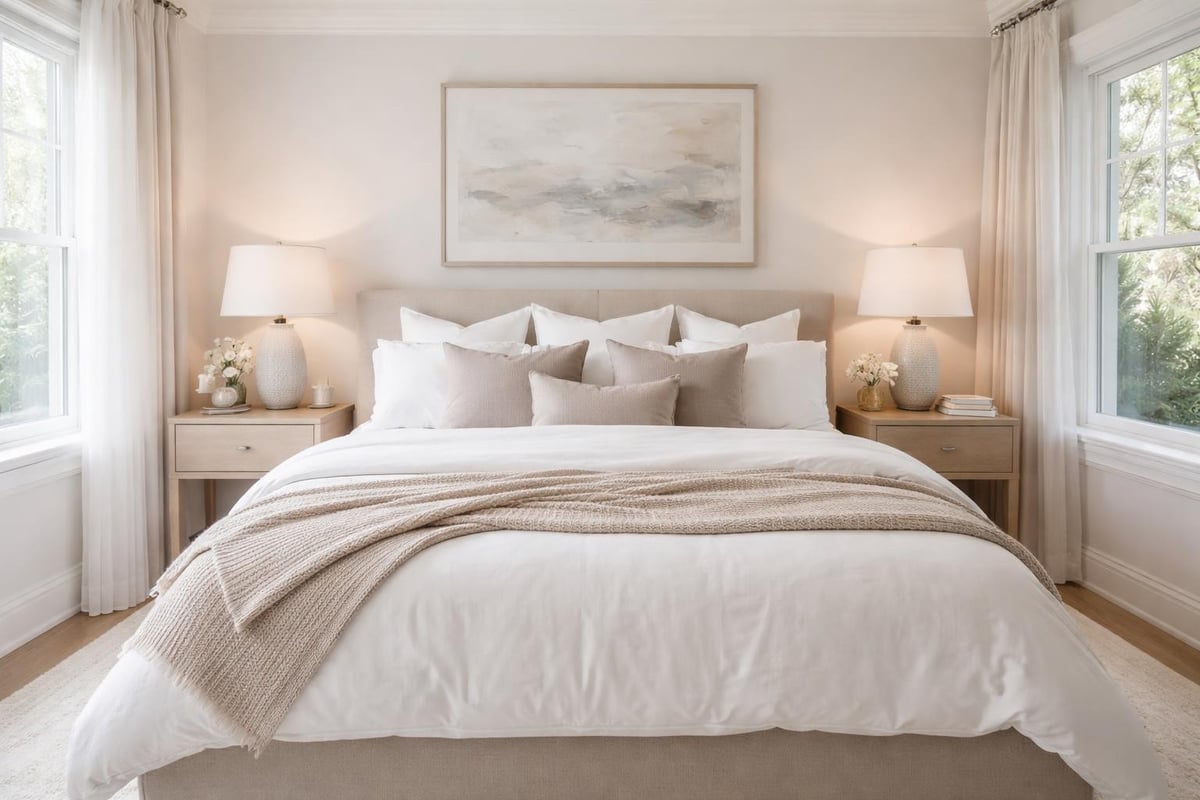 Bedroom staging transformation