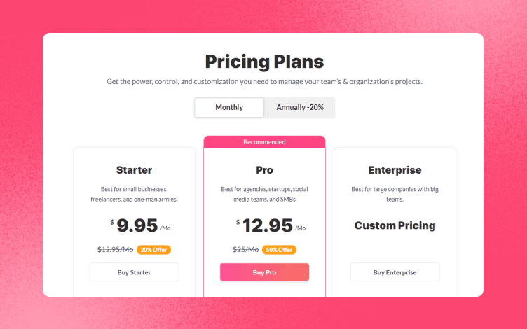 Picmaker Pricing