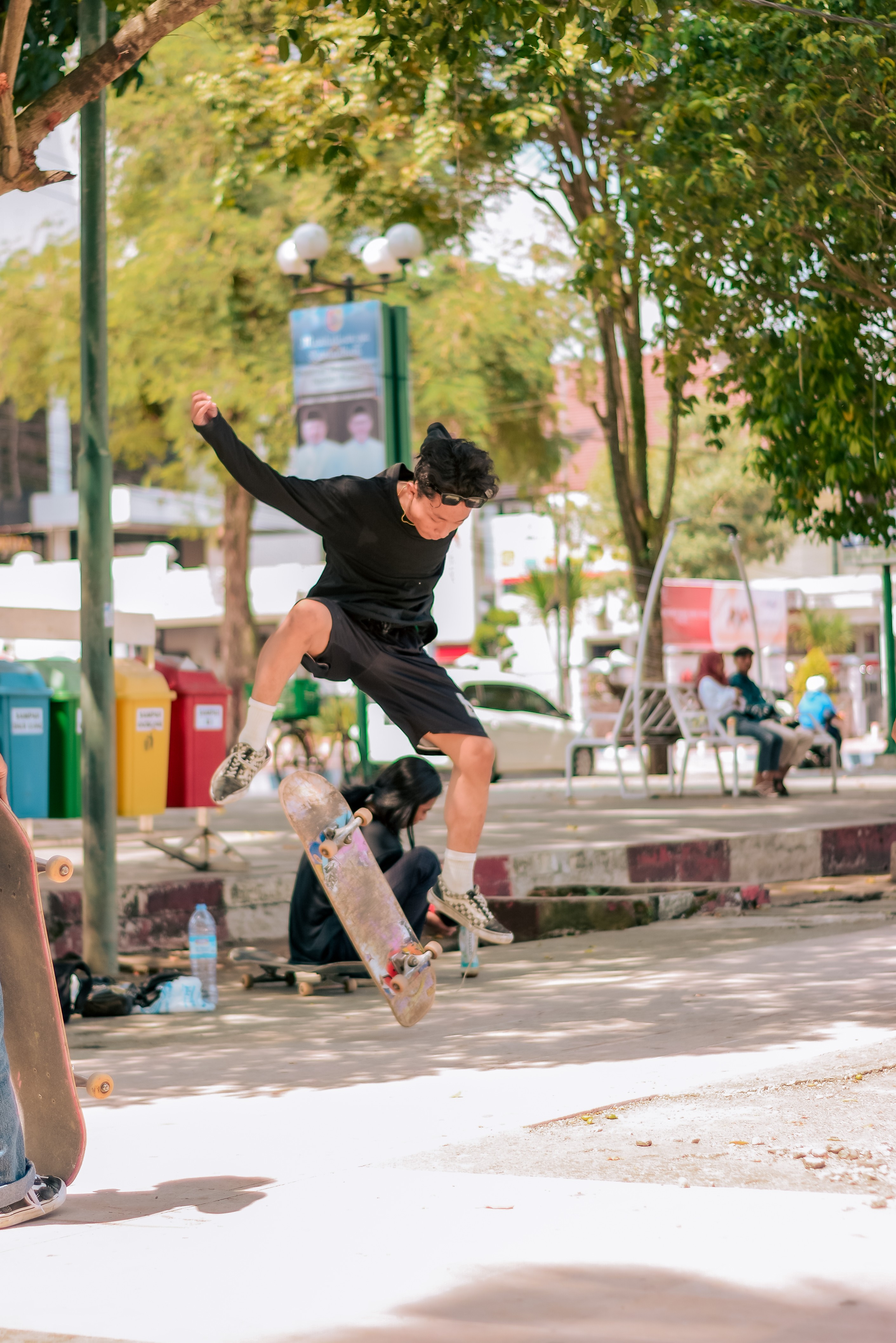 People Skating at Jember Town Square