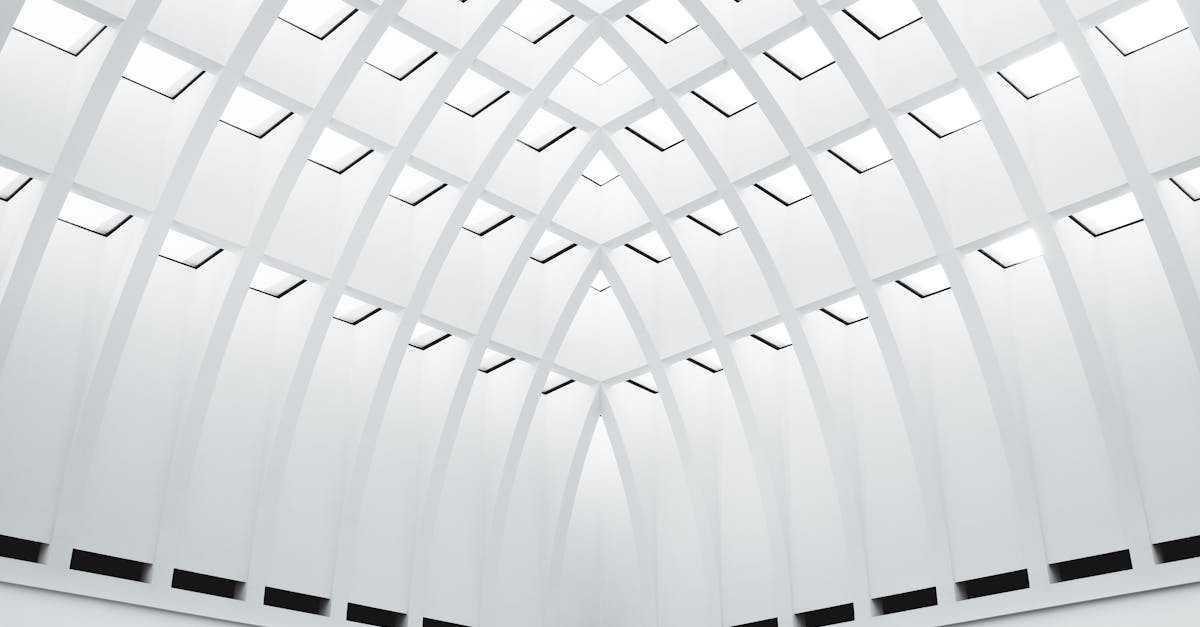 A striking view of modern symmetrical architecture in Berlin, showcasing structural elegance in mono