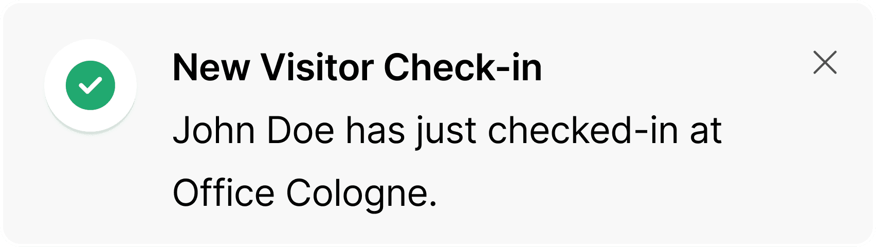 Access code for room booking tool