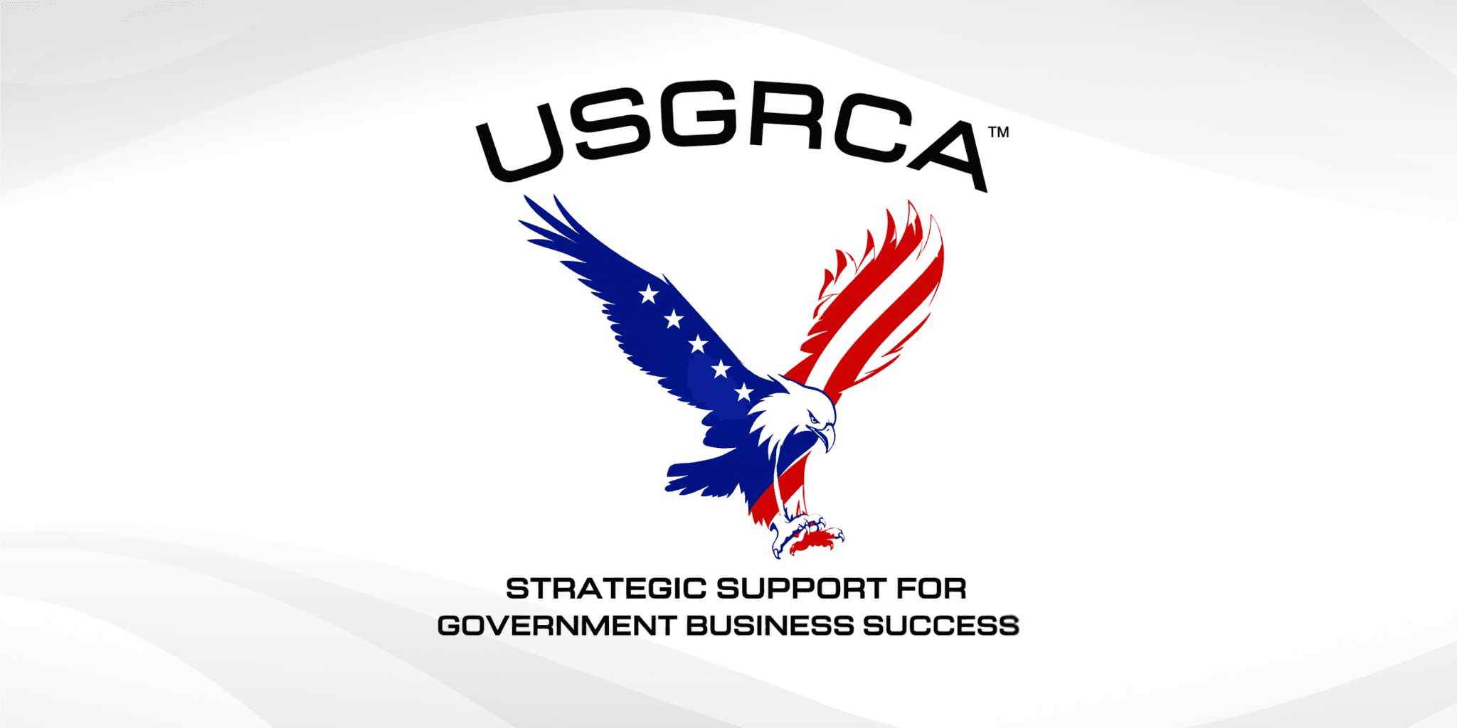 “USGRCA logo featuring a patriotic eagle and tagline: Strategic Support for Government Business Success.” 