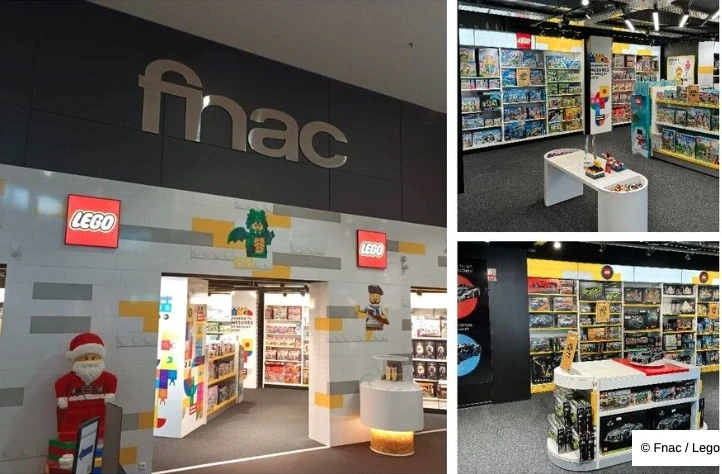 exemple shop in shop lego x fnac