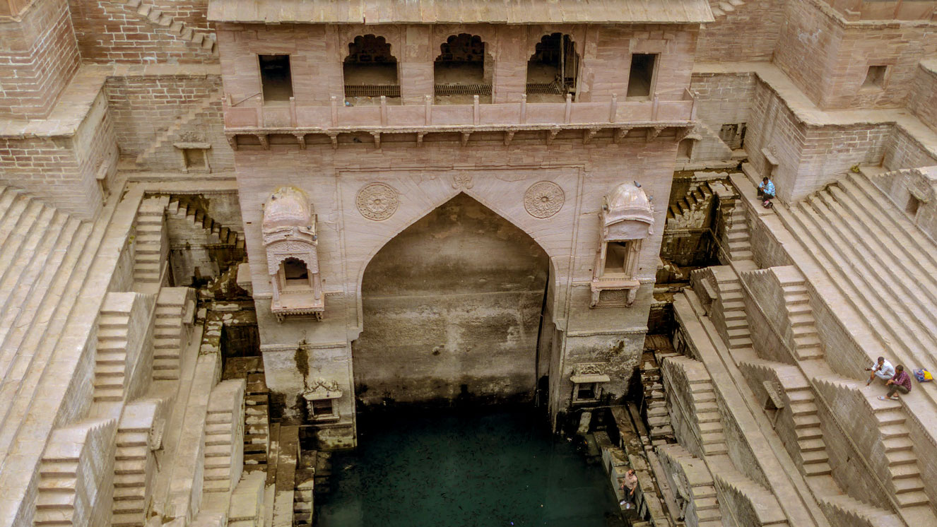 Toorji Jodhpur stepwell with its arquitecture