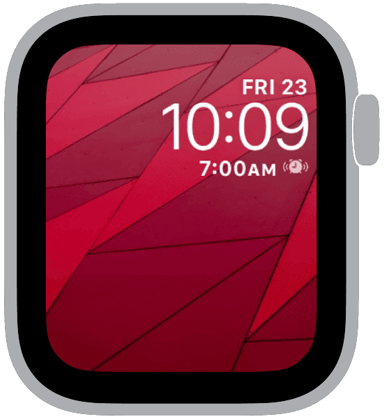 an apple watch face from the lines collection