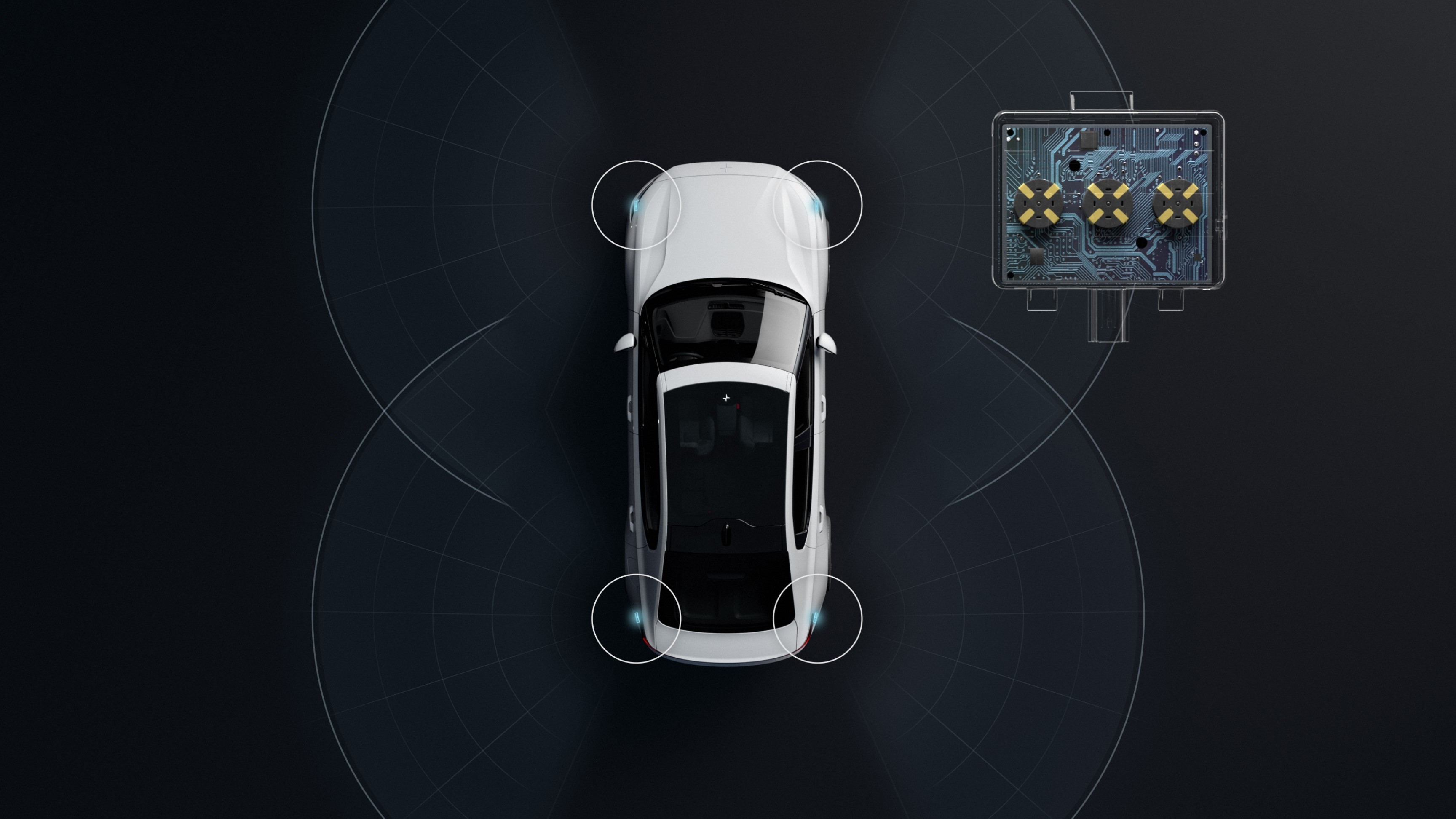 Polestar capteurs clef téléphone