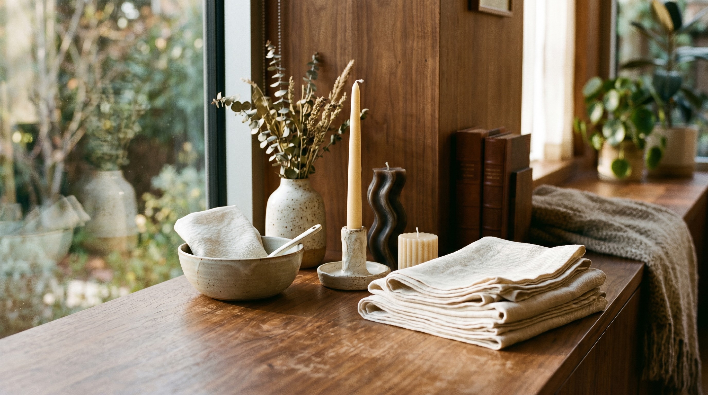 flat-lay-shot-of-spa-amenities-by-the-bathtub
