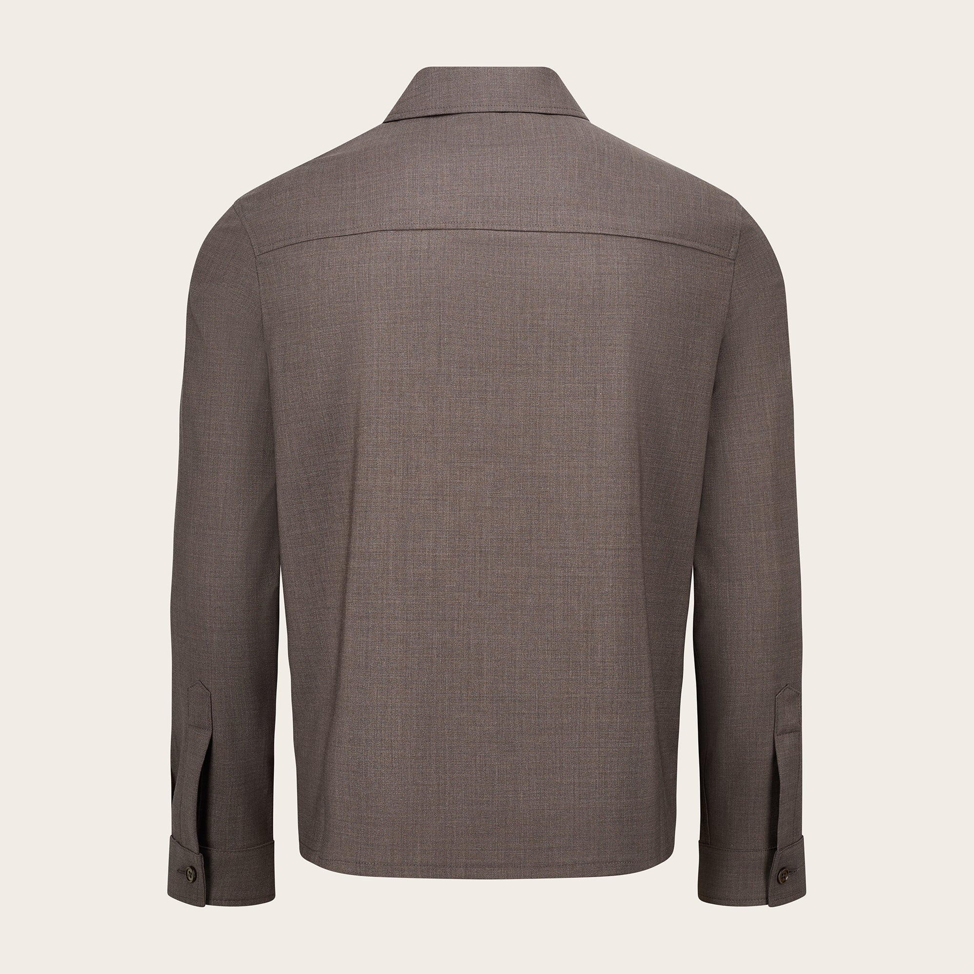 Urus 2 Way Zip Wool Overshirt - Mandelli UK