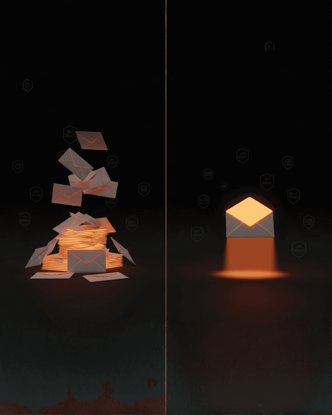 Orange car motion blur