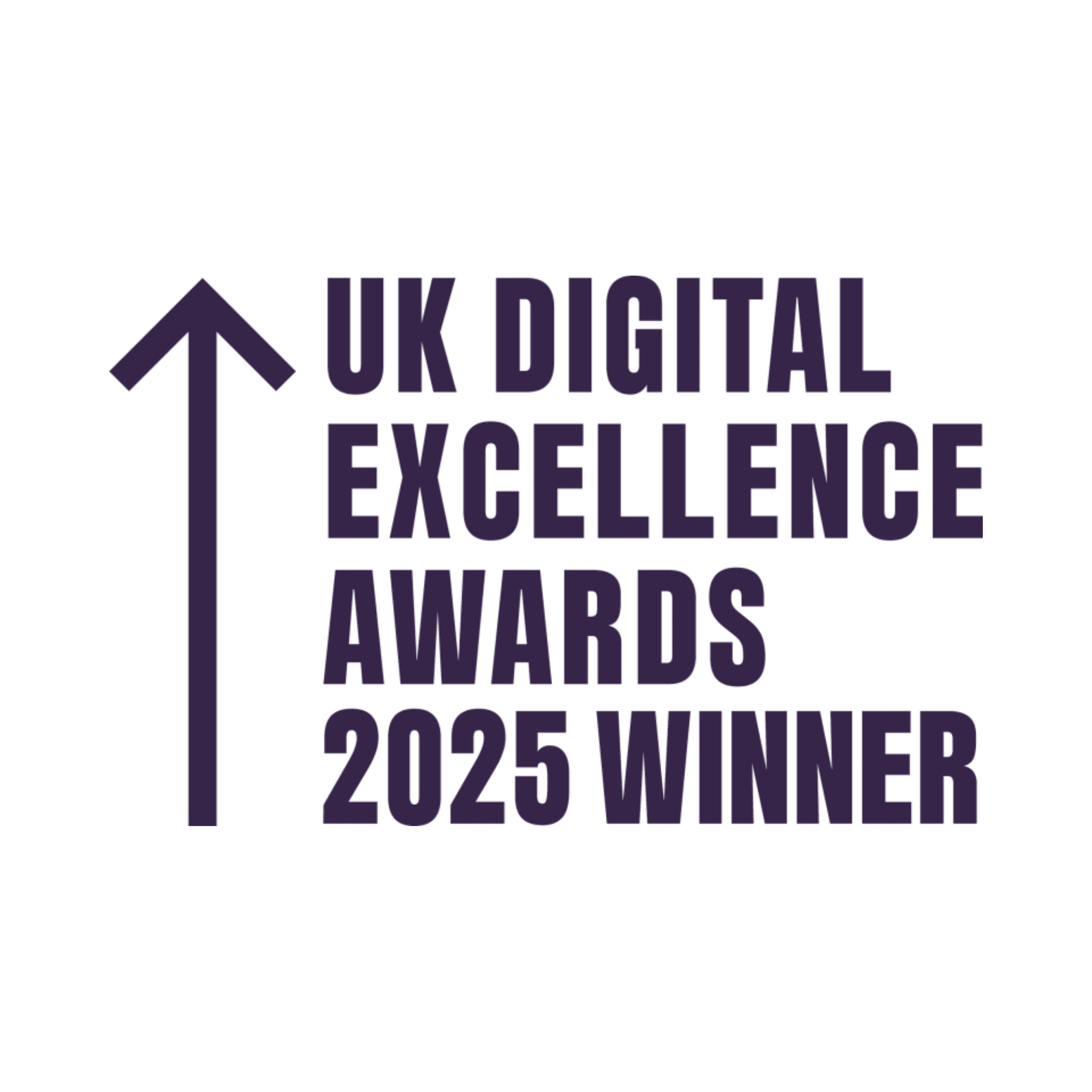 UK Digital Excellence Awards 2025 Winner badge