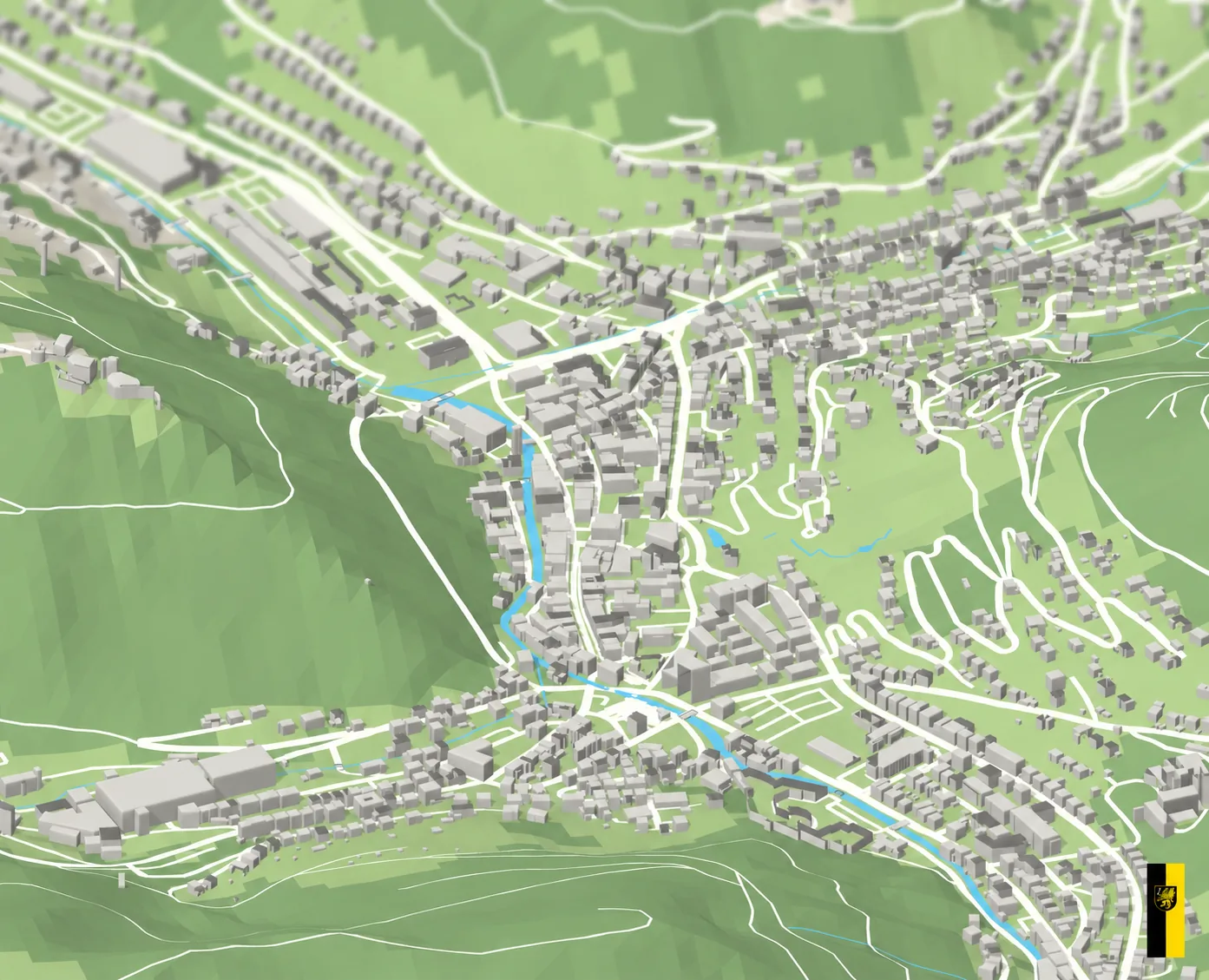 3D-Karte von Schramberg