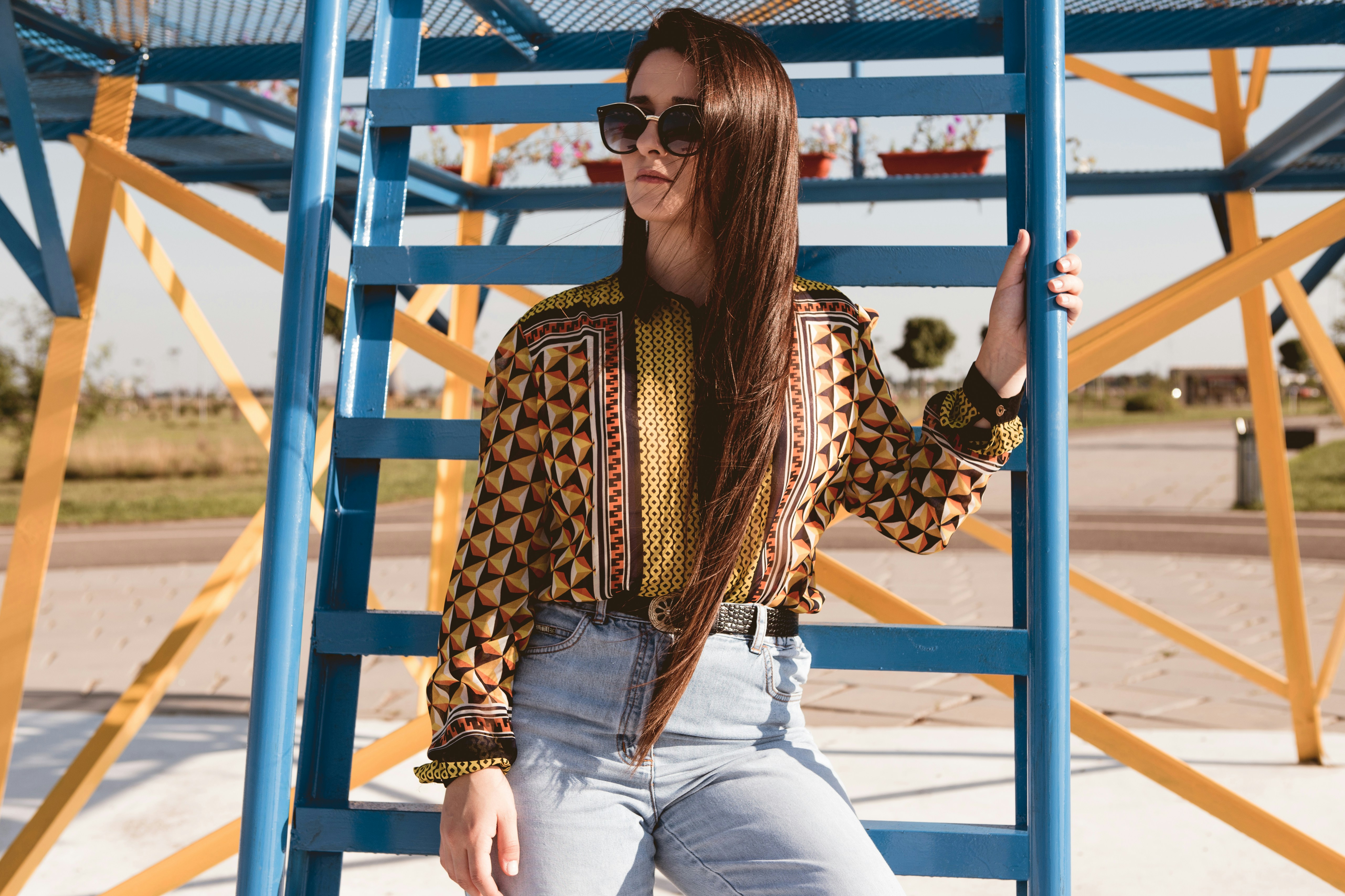 woman roaming in a park - Best Colors for Yellow Undertones