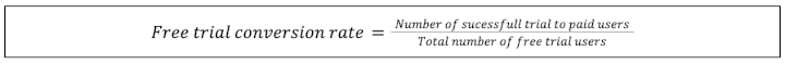 free trial convertion rate
