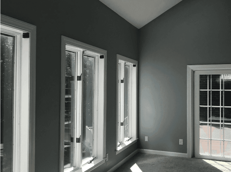 dark grey interior painting