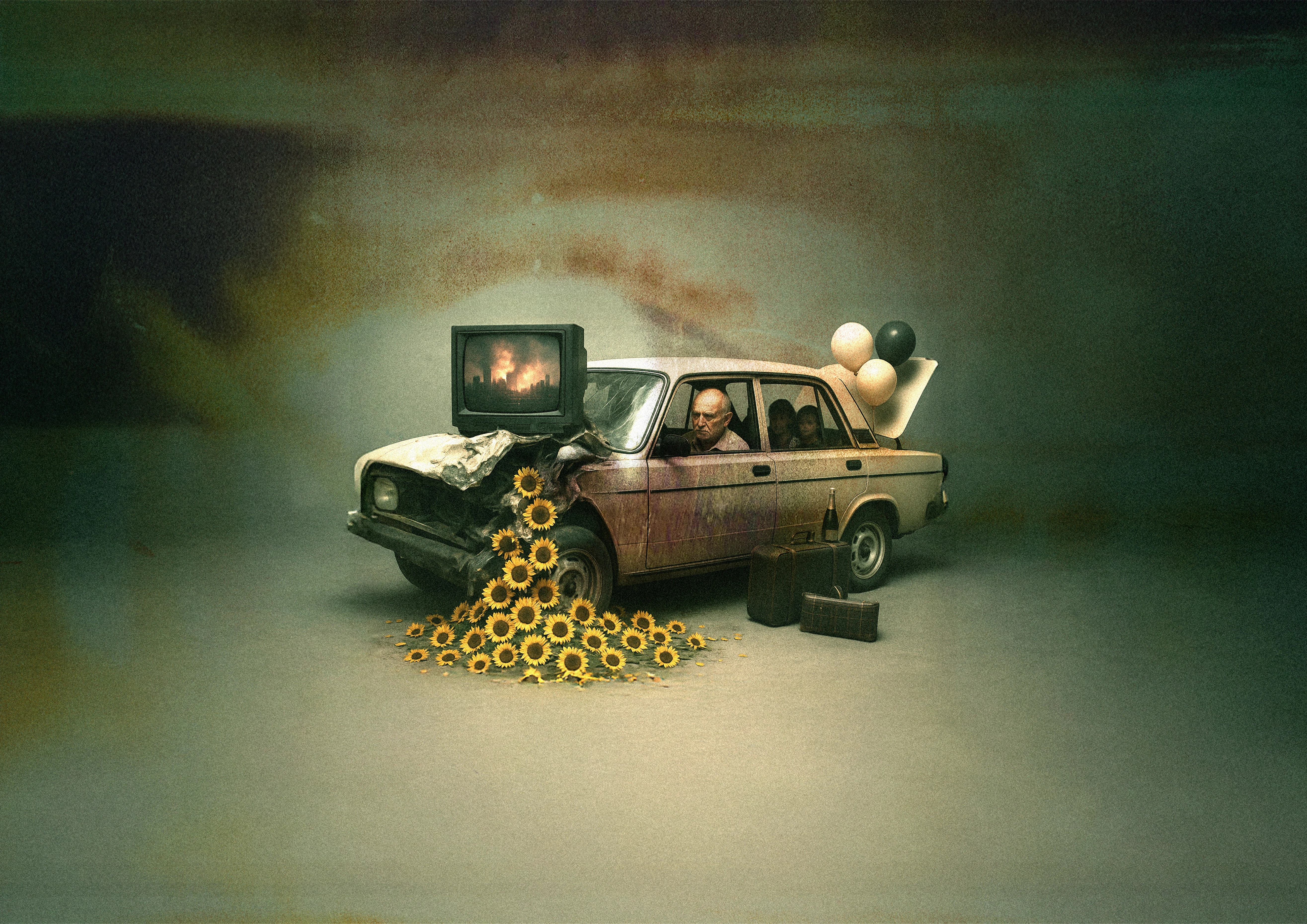 Two torn paper relics rest on crumpled silk, one dyed in sunset gradients, the other dark like burnt wood. A quiet tension between seasons, captured mid-breath. An intimate visual sketch from Zapersona’s personal creative archive. Visual Storytelling, Texture Study, Emotional Abstraction.