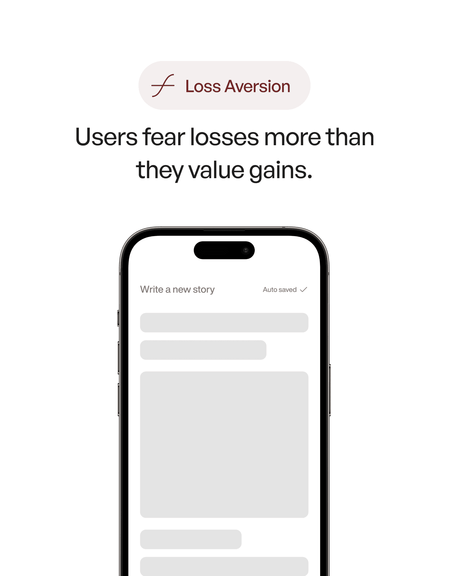 Loss Aversion example from User Psychology 3