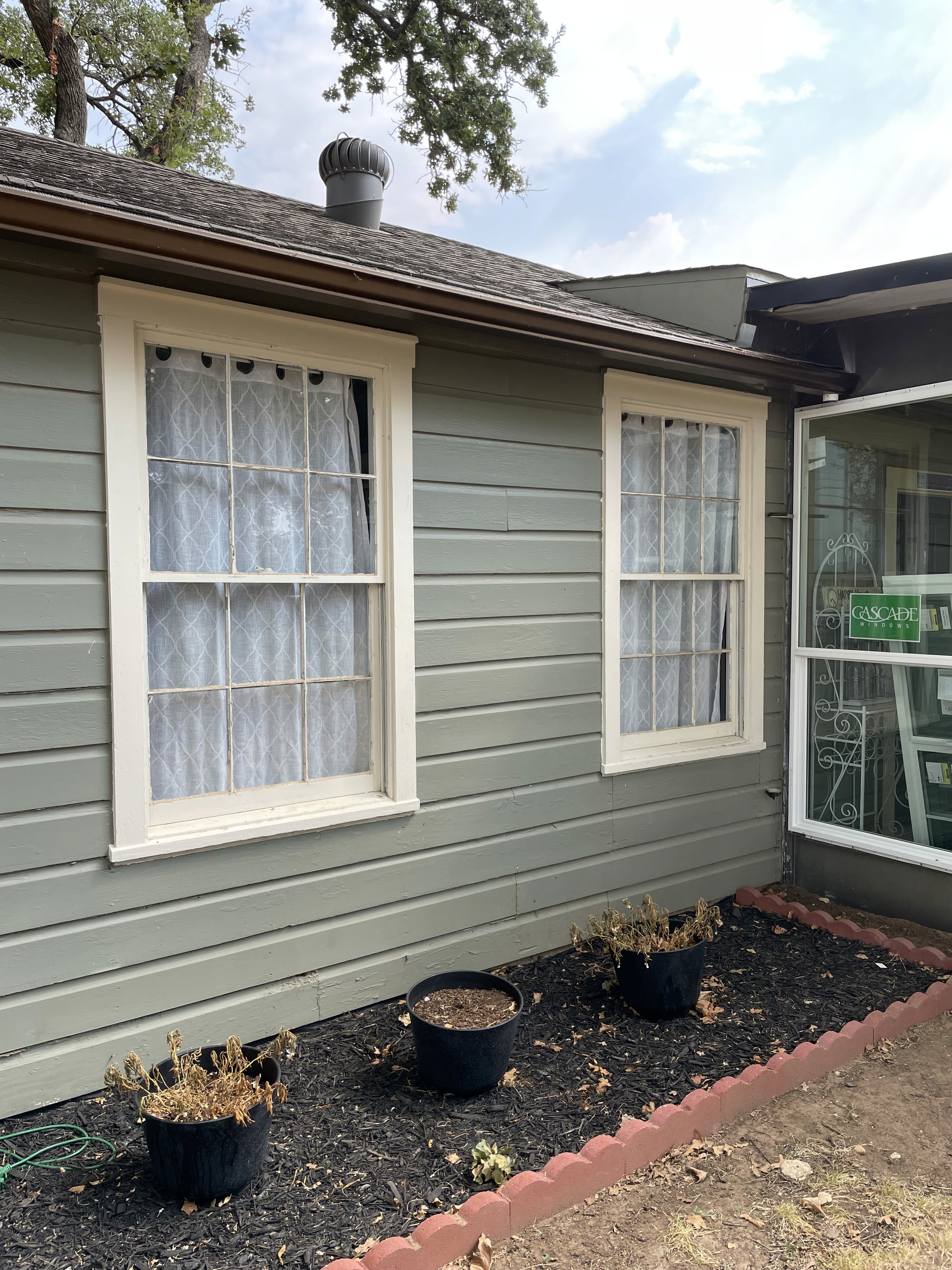 Before retro-fit window replacement in Fort Worth Texas