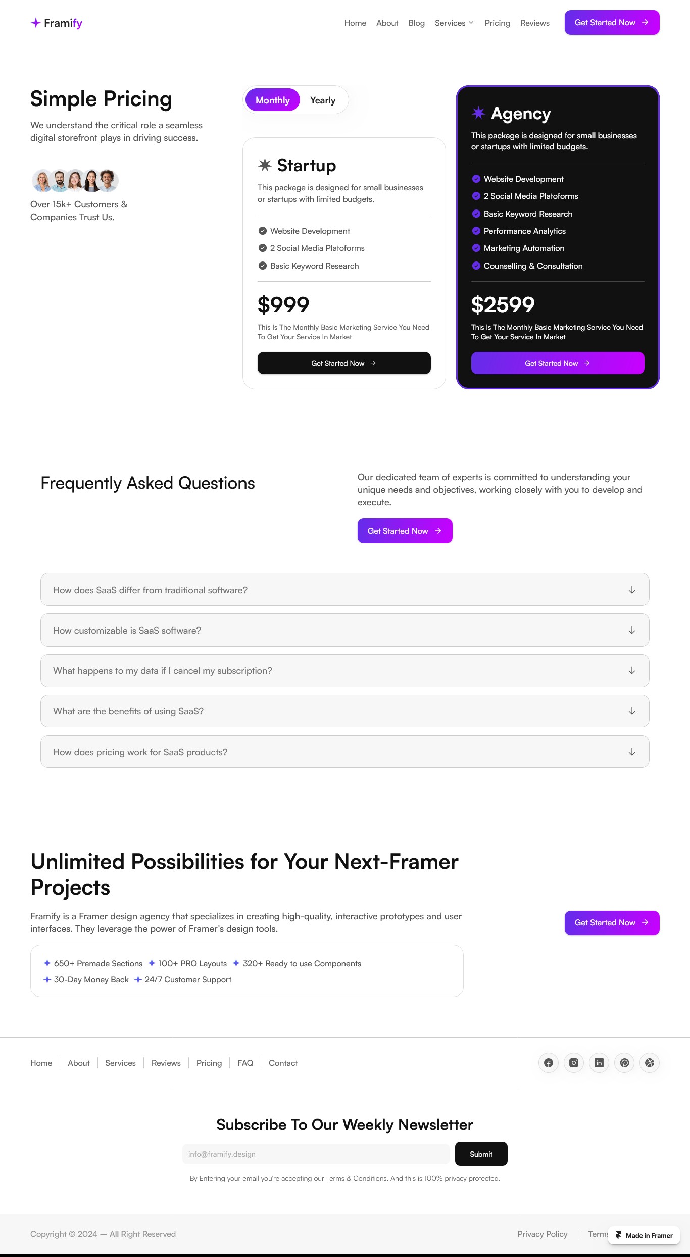 Framer Pricing Page v3