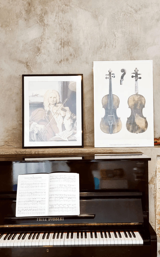 Woman in a beige turtleneck by an old computer and TV, retro 80s office portrait.