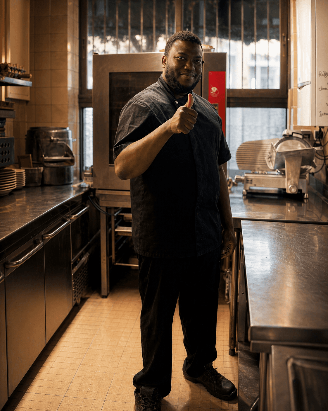 Chef de La Cassolette dans la cuisine du restaurant auvergnat à Clermont-Ferrand