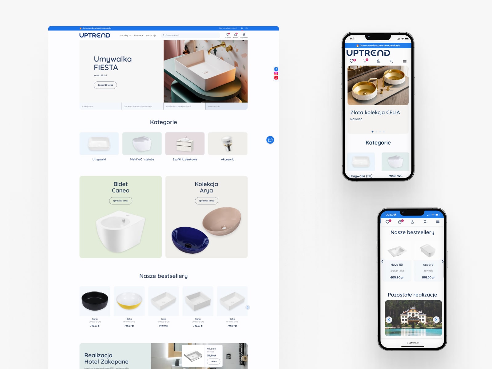 Homepage screen