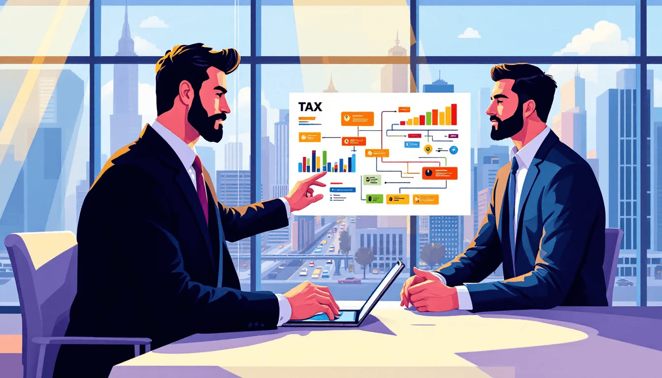 A personalized consultation session between a tax advisor and a client.