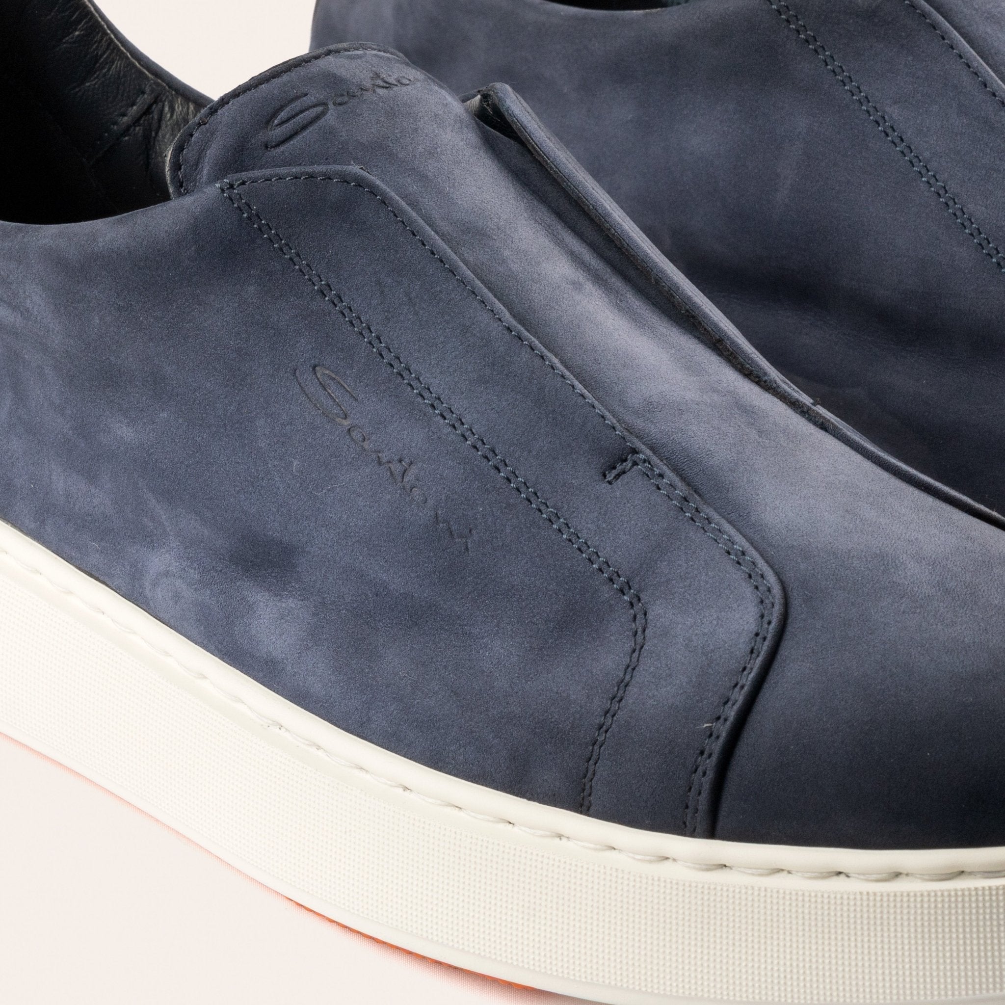 Men’s blue slip - on sneaker - Mandelli UK