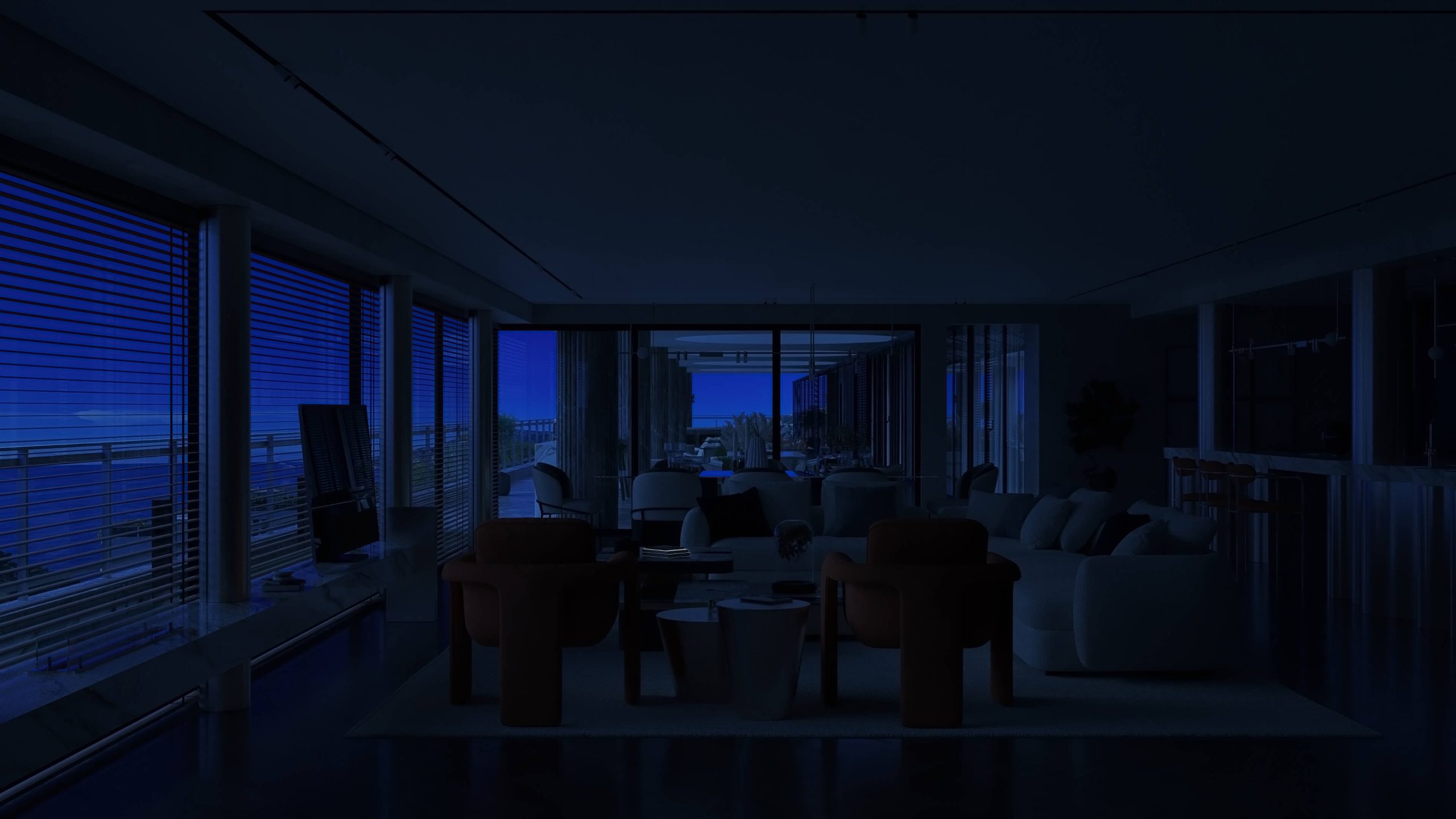 Monaco Ocean View Penthouse interior design, Monaco – view 1