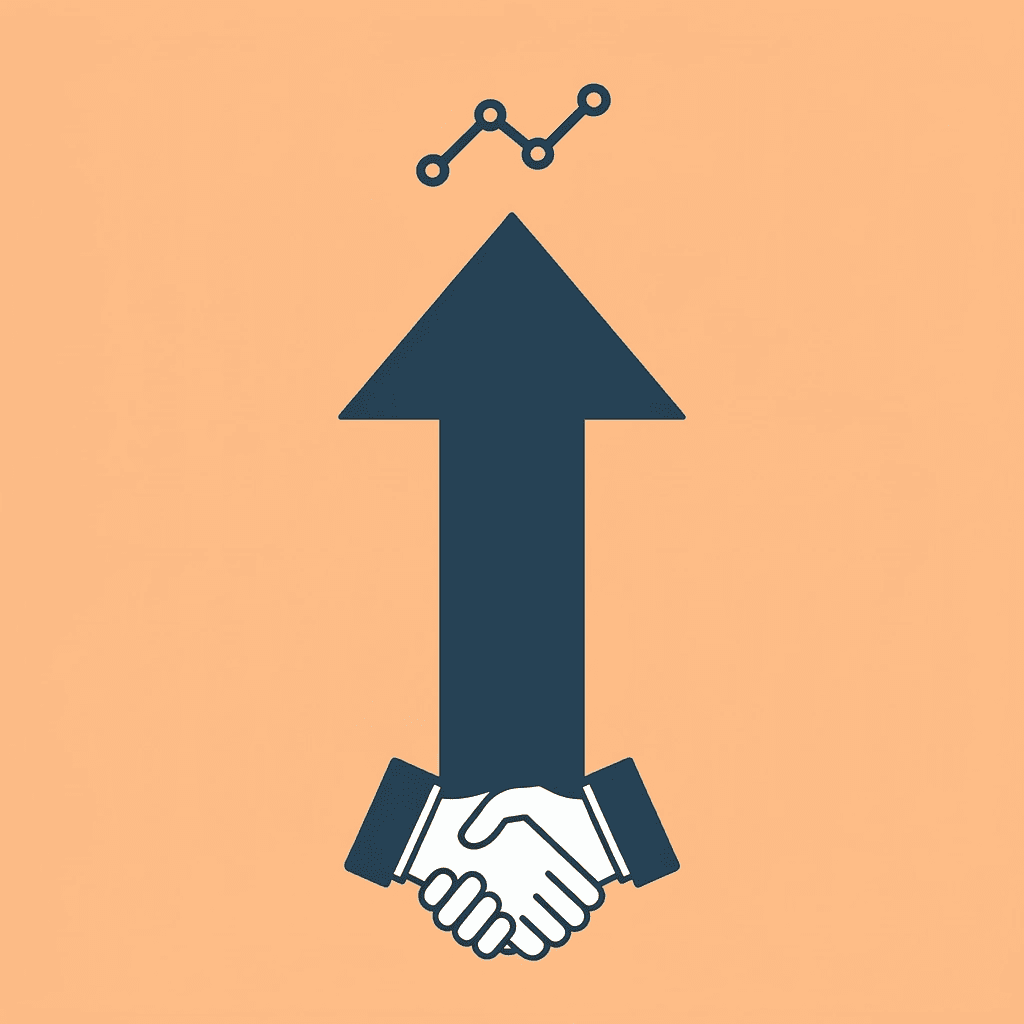 Upward arrow representing growth and improvement through proper SEO agency selection