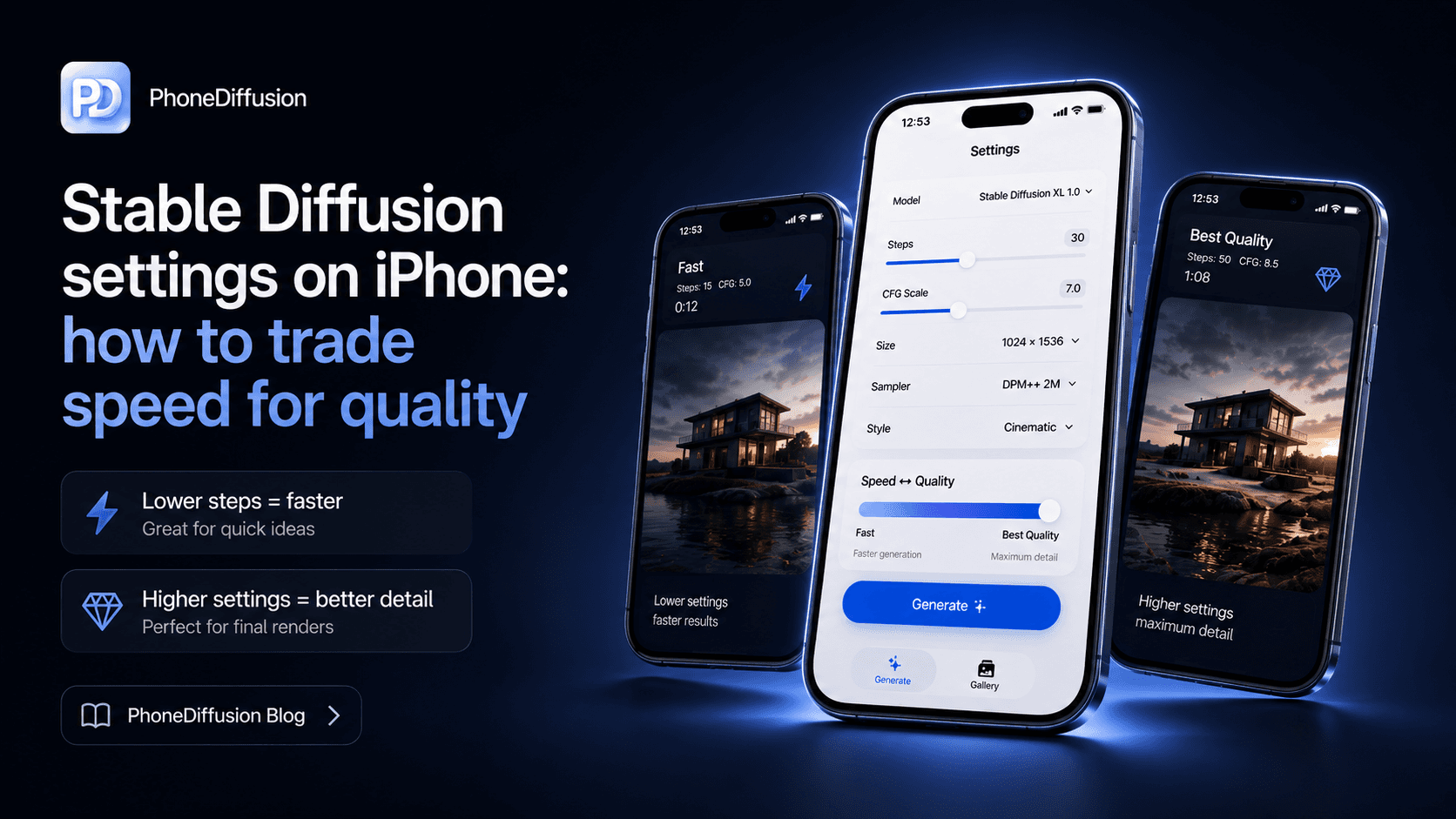 Stable Diffusion Settings on iPhone: How to Trade Speed for Quality