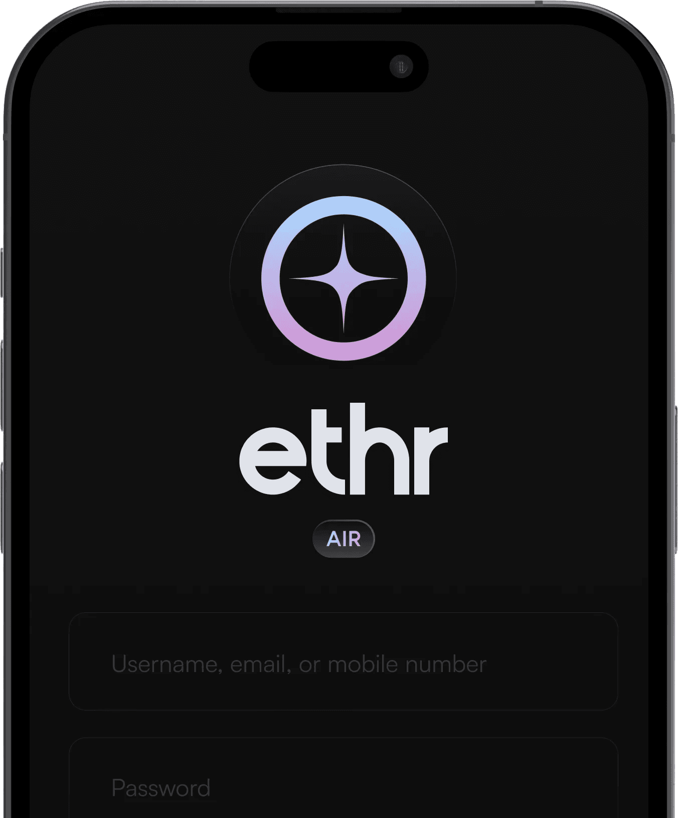 App main screen