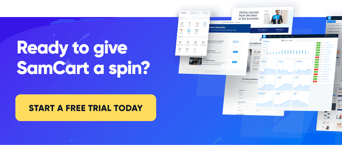 Start Your Free SamCart Trial Today