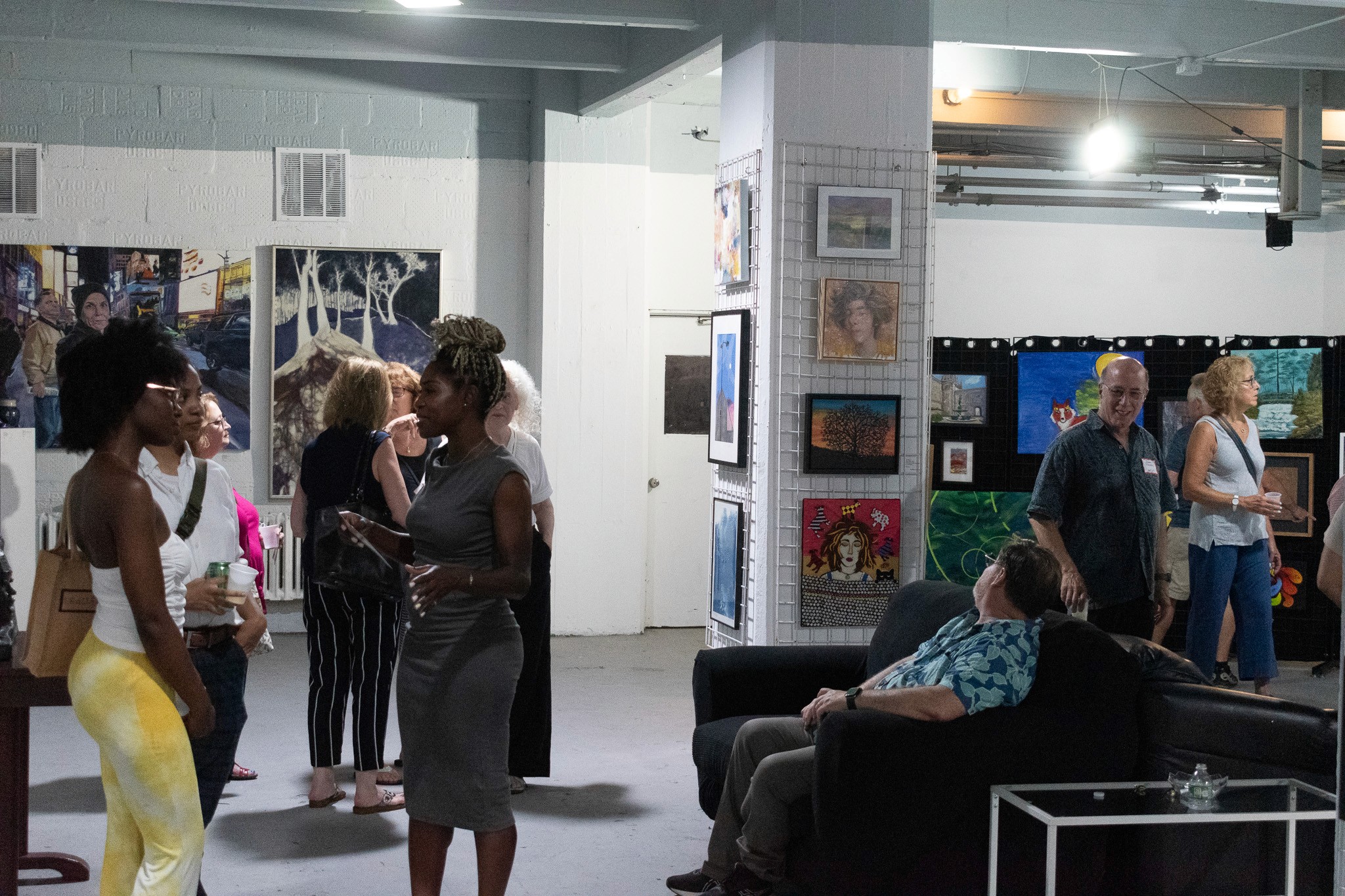 Studio Montclair exhibition wide view of gallery