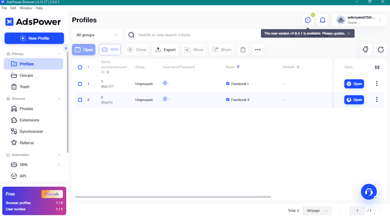 Step 3 Access your Meta setup on AdsPower
