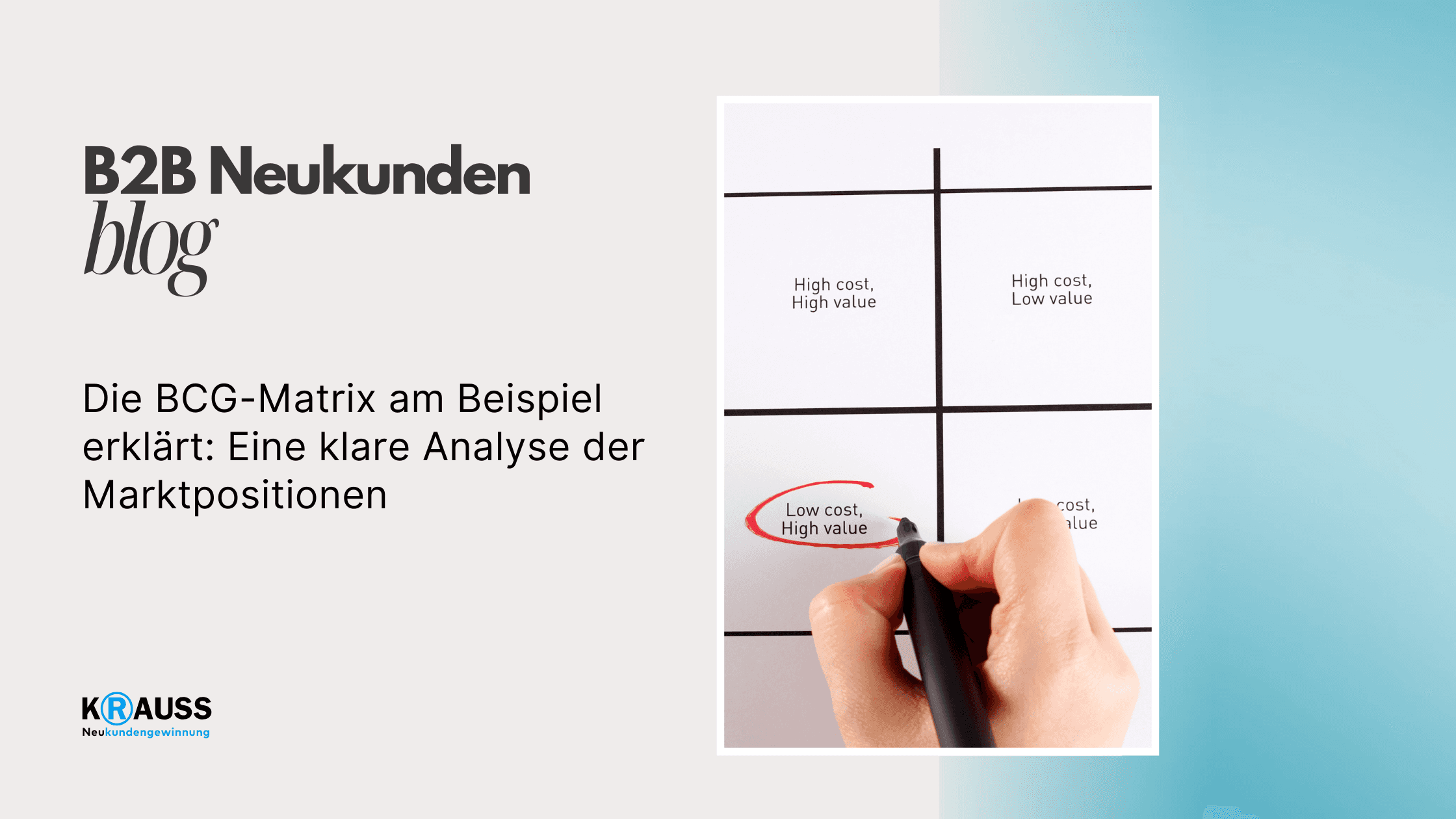 Die BCG-Matrix am Beispiel erklärt: Eine klare Analyse der Marktpositionen